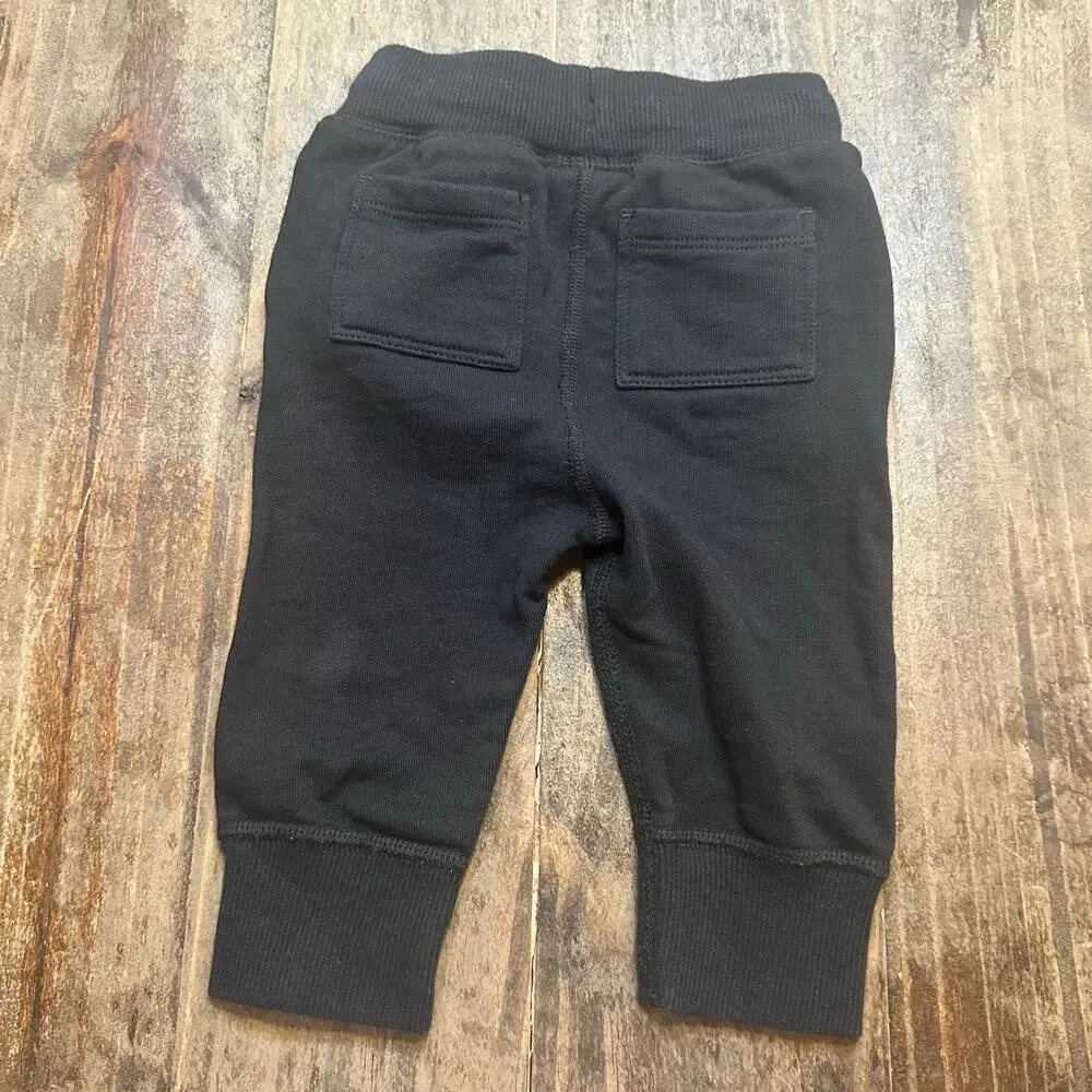 Hanna Andersson Sweatpants sz 6-12 months Black Unisex Sweatpants